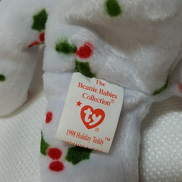 Ty Beanie Baby '1998 Holiday Teddy' - Picture 7 of 8